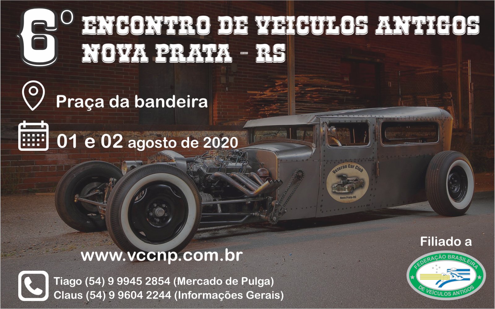 Cartaz do Encontro VCCNP 2020 – frente