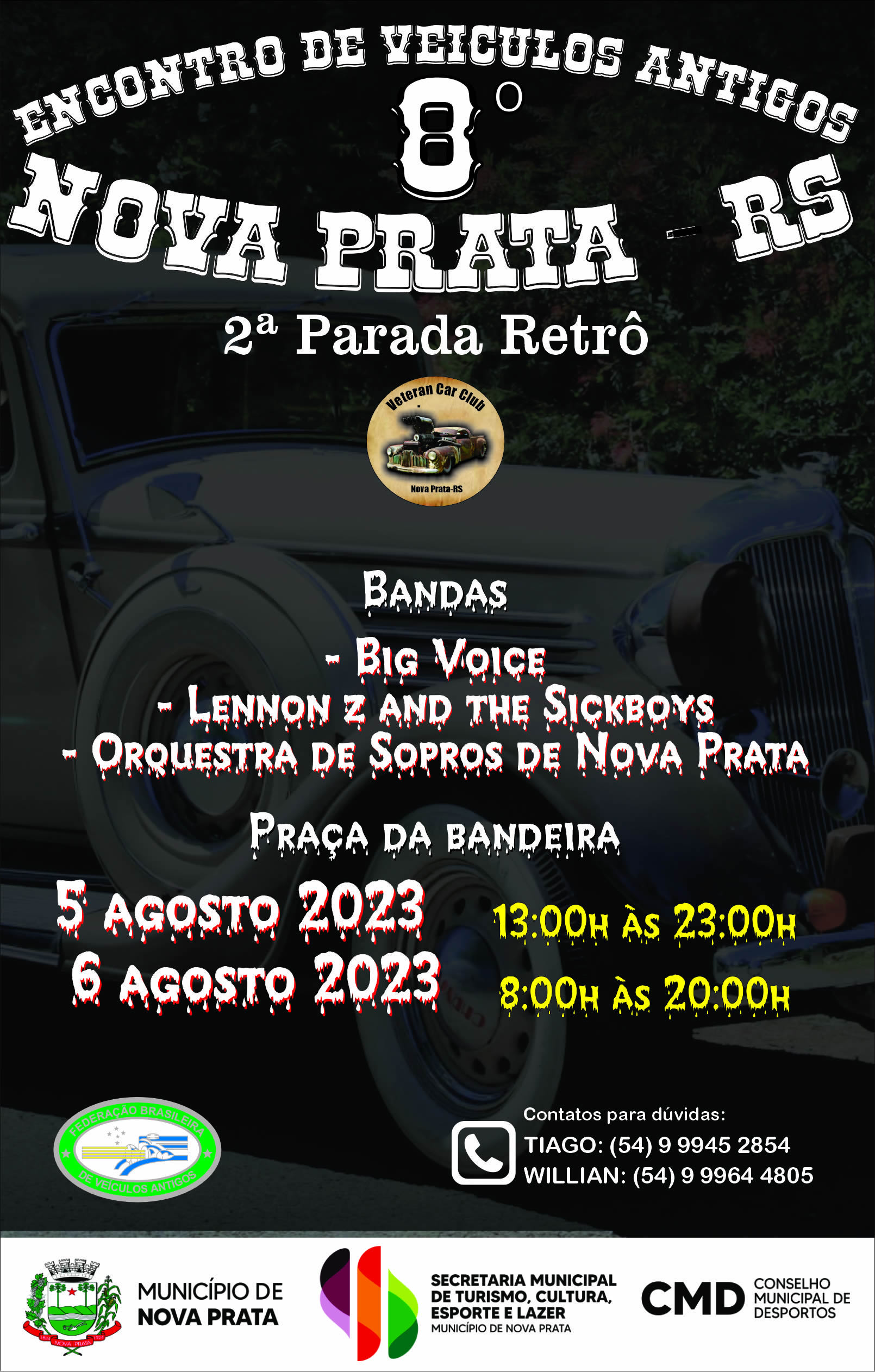 Cartaz do Encontro VCCNP 2023 – frente